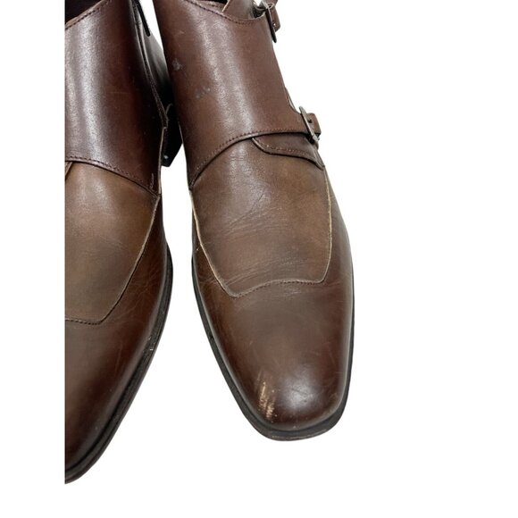 Mezland Monk Strap Chelsea Boots Brown Almond Toe Men\'s 10M NICE main image 7